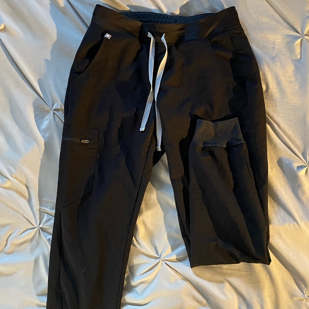 Black FIGS scrub pants